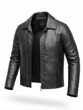 Women's Black Leather Michael Lawrence Vintage Jacket